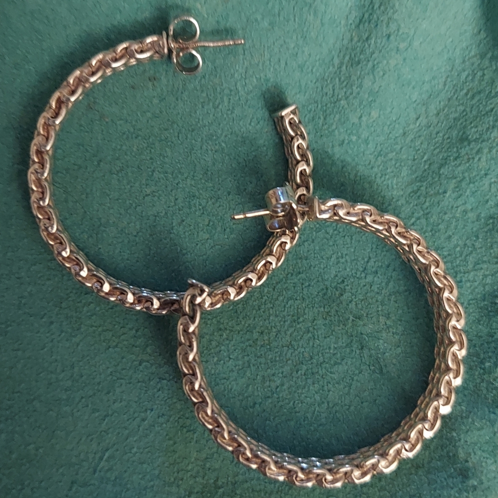 Tiffany & Co. Silver Somerset Hoop Earrings